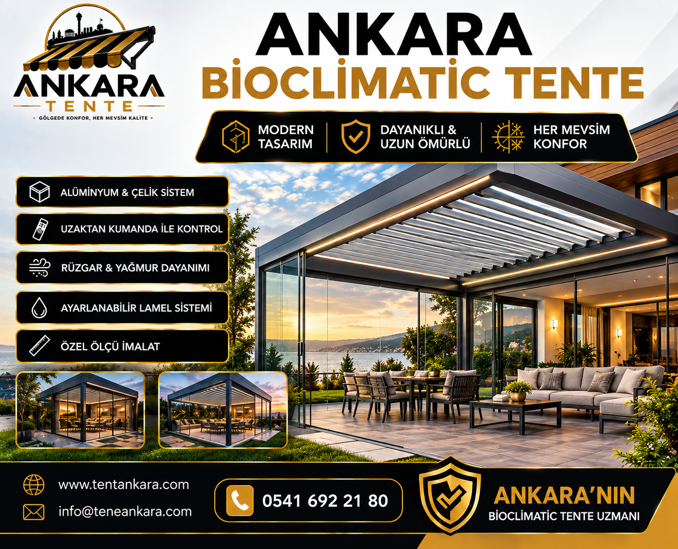 Ankara Bioclimatic Tente 