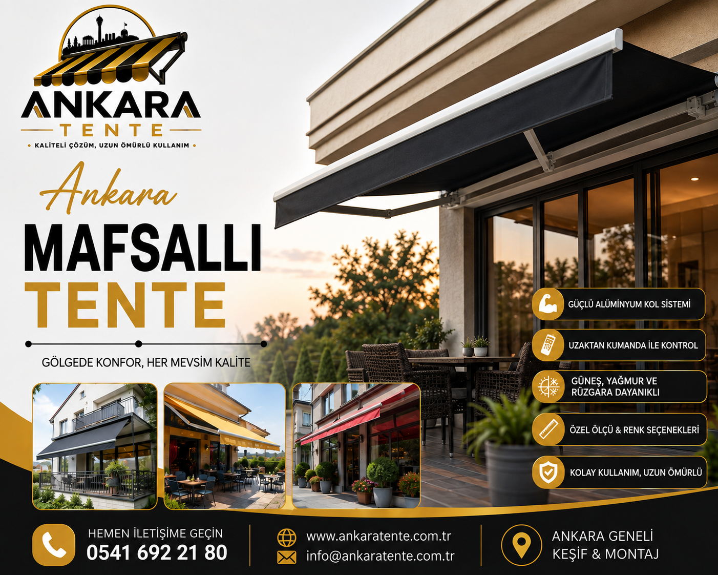 Ankara Mafsallı Tente 